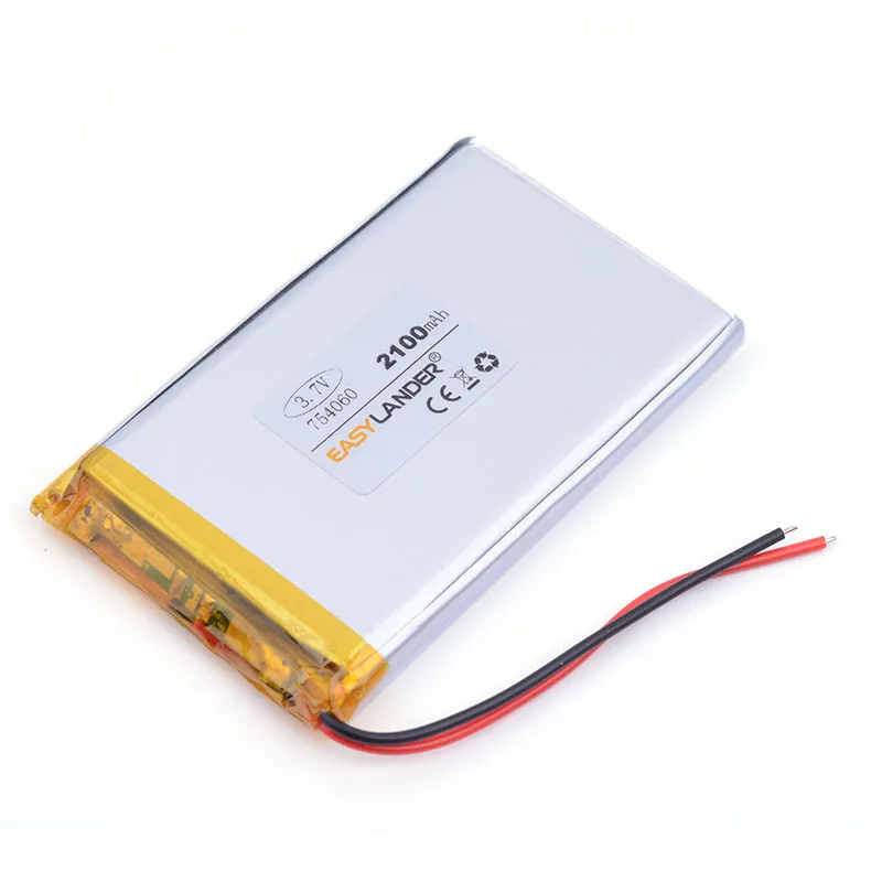 754060 MP3 MP4 2100 мАч 3 7 В Bluetooth Стерео Мобильный мощный полимерный литиевый аккумулятор