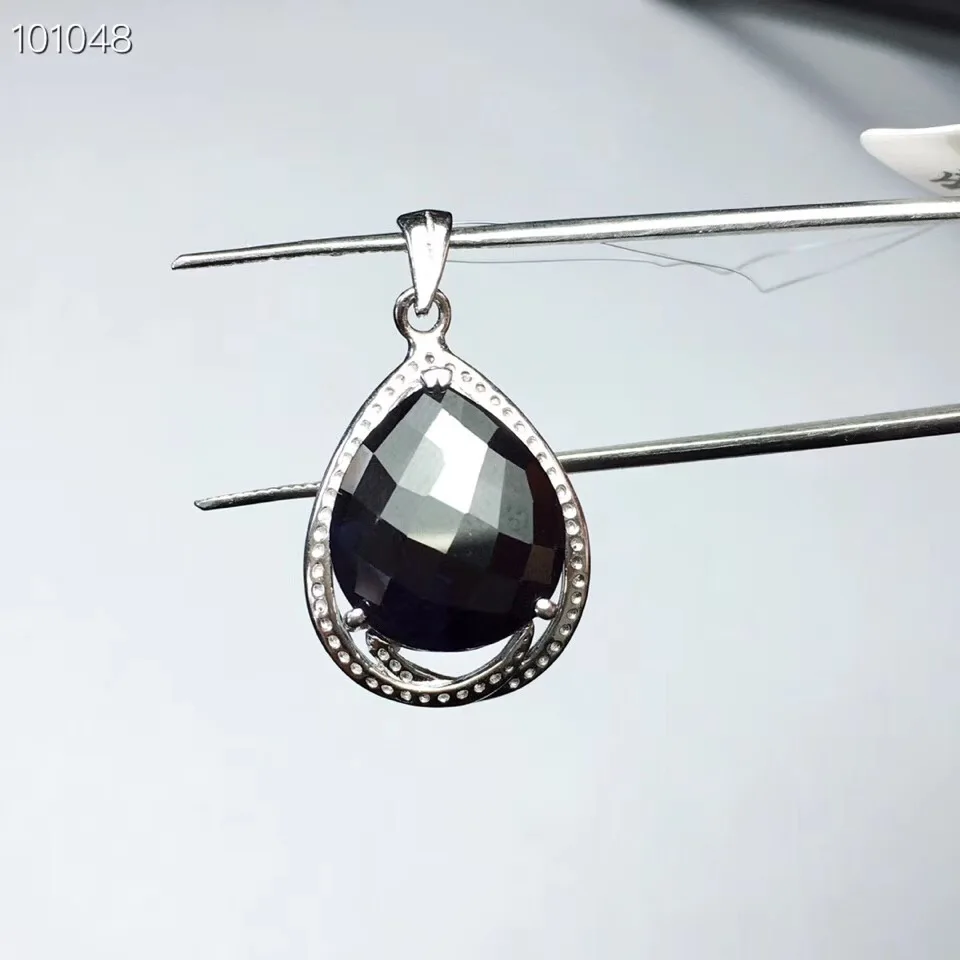 Сапфировая подвеска бесплатная доставка натуральный и настоящий сапфир из
