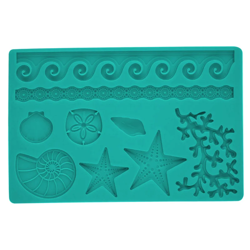 Силиконовые кораллы морские звезды звезда океан помадка формы для торта