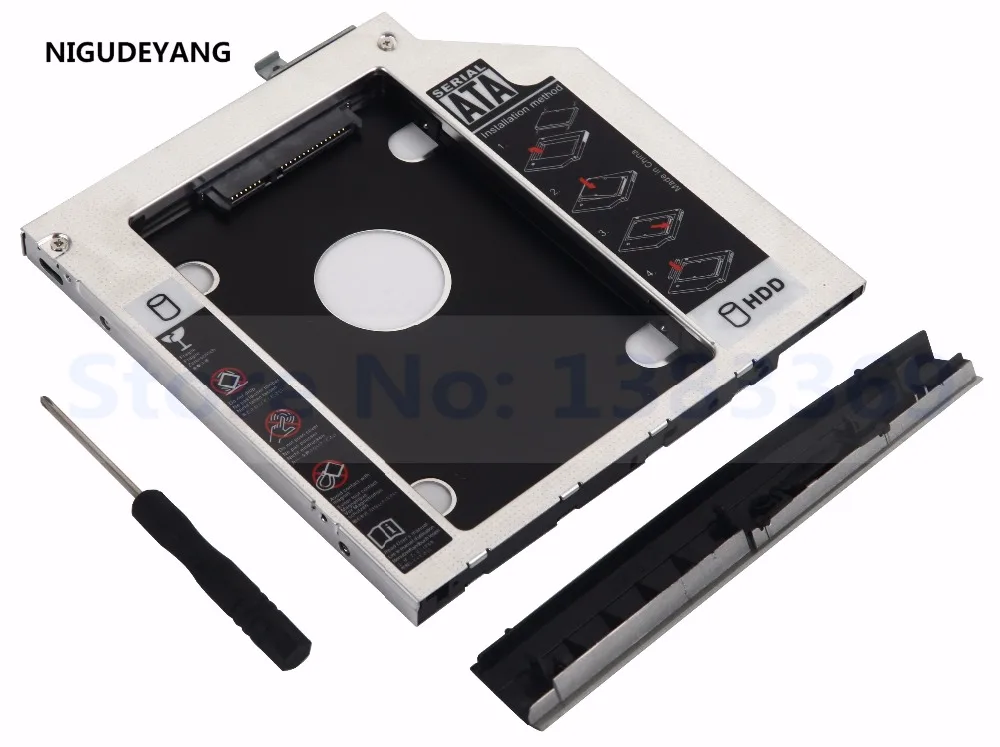 SATA 2 й жесткий диск SSD HDD модуль Caddy адаптер для HP EliteBook 2560P 2570p с рамкой и