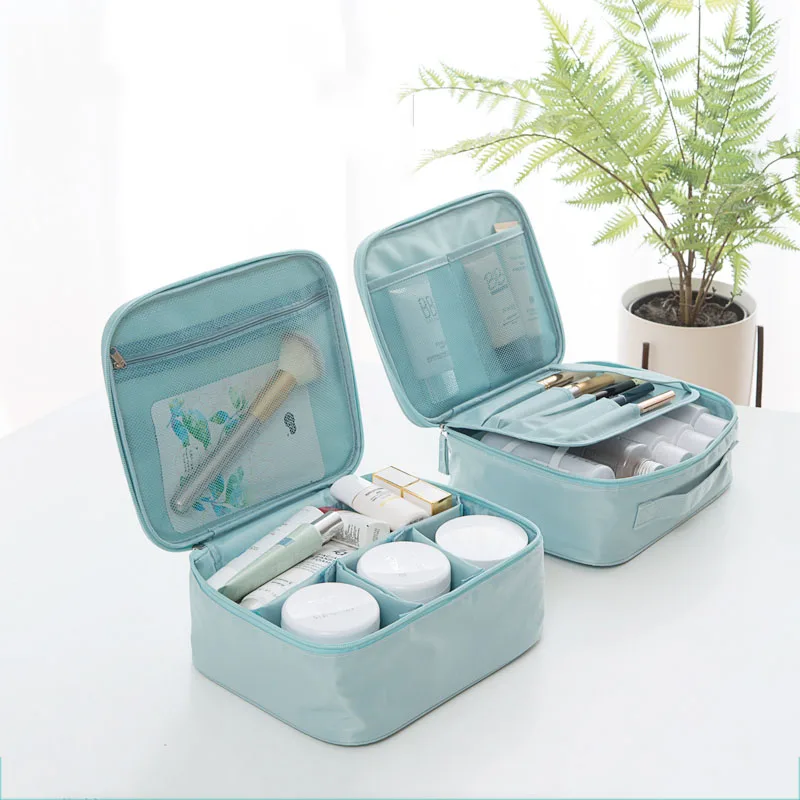 Женская косметичка органайзер сумка для макияжа большая вместительность