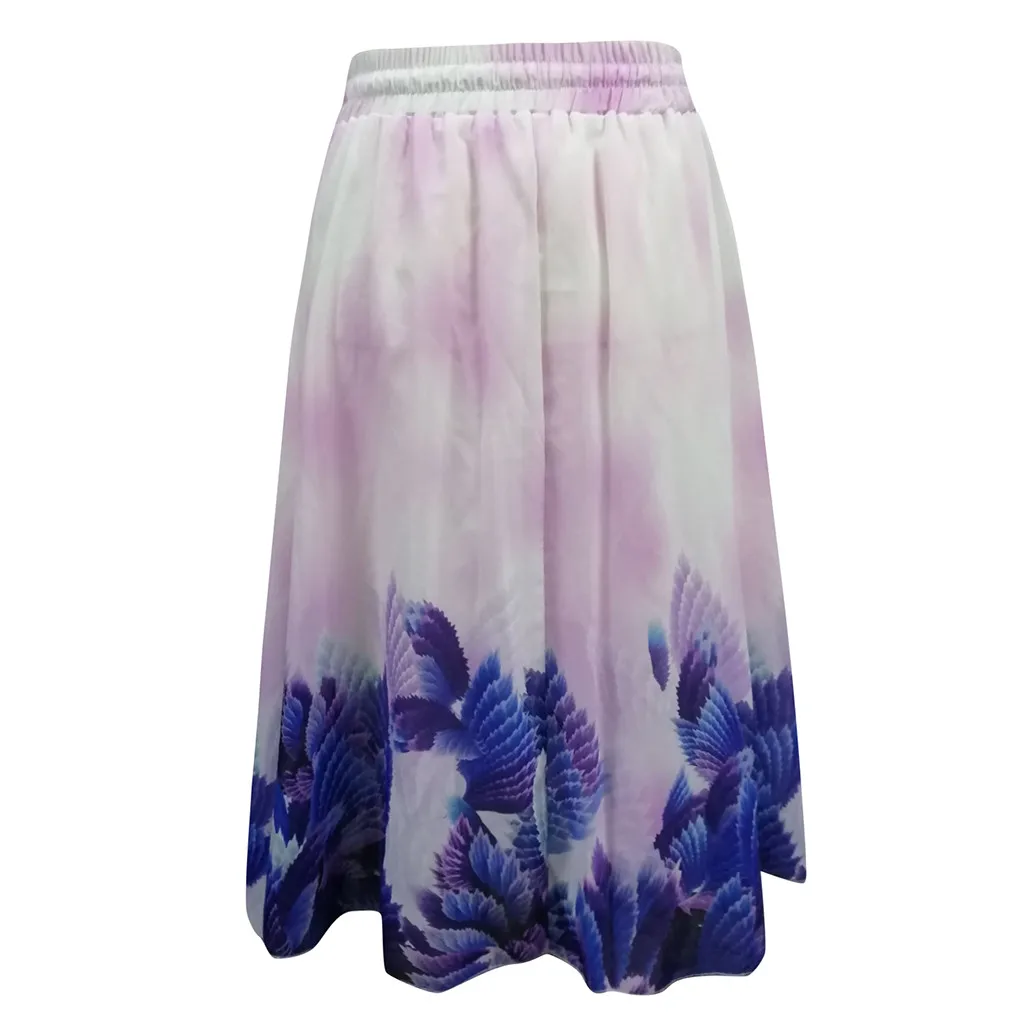 Юбка-макси Женская плиссированная с поясом Повседневная Длинная эластичным