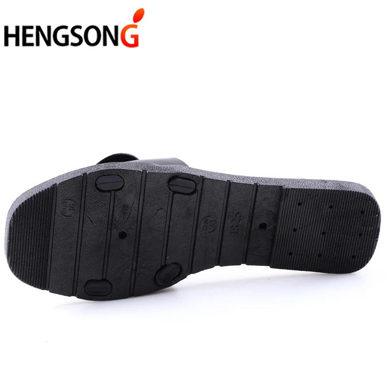 HENGSONG/летние пляжные шлепанцы на плоской подошве Вьетнамки Chanclas нескользящая