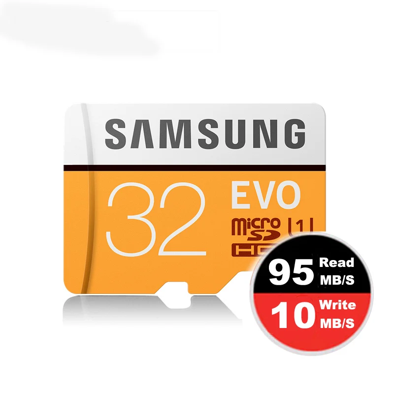 SAMSUNG карта памяти MicroSD 64 ГБ EVO Карты Памяти Micro SD SDXC 48 М/с водонепроницаемый C10 TF Trans