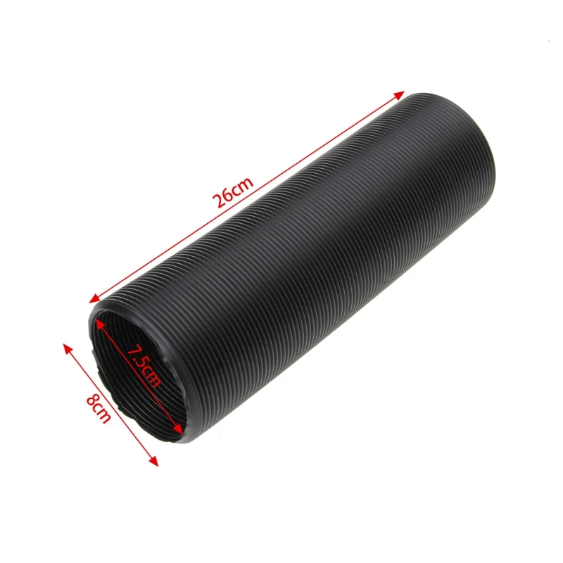 

New 1m 80mm Black Car Air Filter Intake Cold Air Ducting Feed Hose Pipe Flexible dropshipping