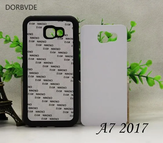 2D чистый сублимационный Резиновый ТПУ+ PC чехол для samsung Galaxy A10 A20 30 50 A7 A8 A70 пустой чехол с пластинами 20 шт./лот