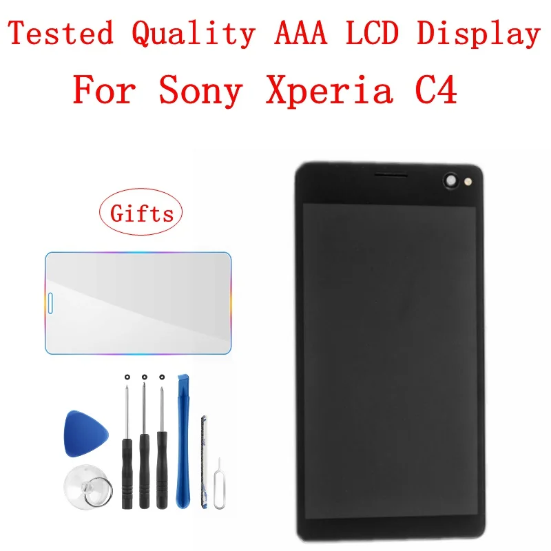 AAA Качество для Sony Xperia C4 ЖК дисплей + рамка сенсорный экран E5303 E5306 E5353 дигитайзер