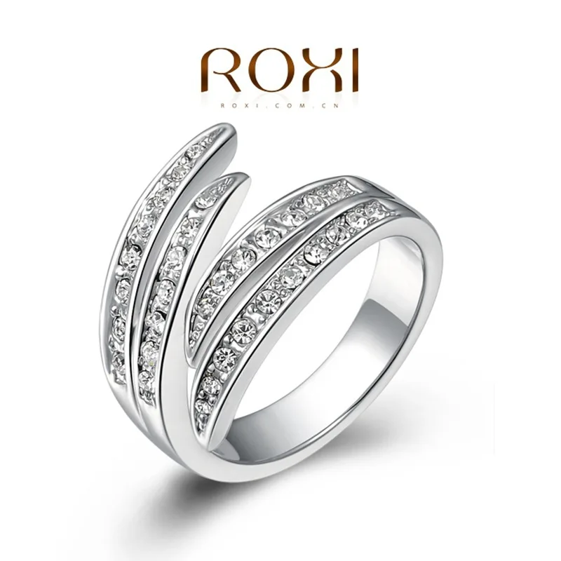 2015 новый рождественский подарок розового золота кольцо Австрийские кристаллы