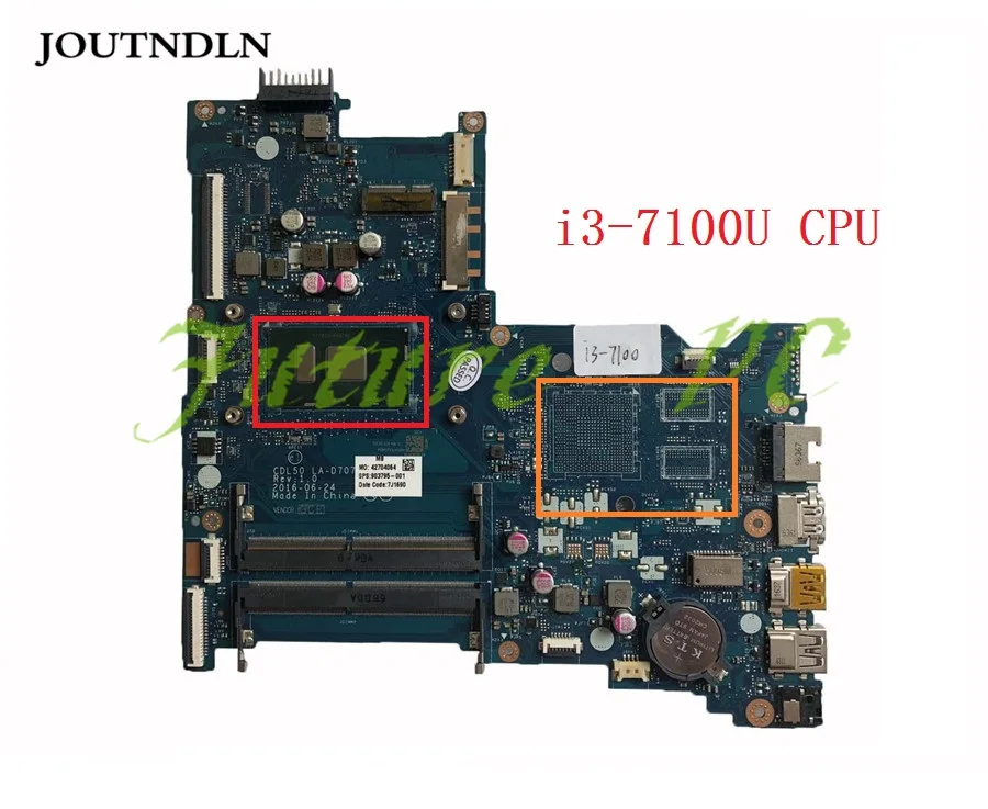 Материнская плата JOUTNDLN для ноутбука HP 15-AY 903795-601 903795-001 DDR4 CDL50 | Компьютеры и офис