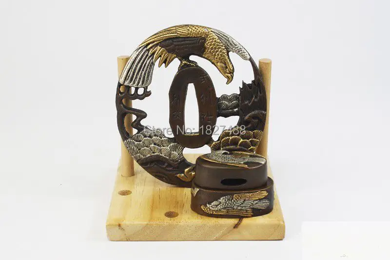 TFK033 самурайский Катана Орел и сосна TSUBA фучи Кашира фитинги для DIY | Дом сад
