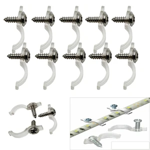 Крепежные скобы F8mm F10mm для крепления светодиодной ленты 3528 5050 5630 + набор винтов держатель для светодиодной ленты Fxing