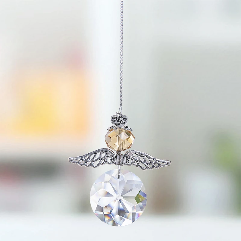 H& D Кристалл ангел-хранитель Suncatcher оконная подвеска украшения Висячие Радуга производитель мяч призмы для домашнего декора(Multi-7pcs