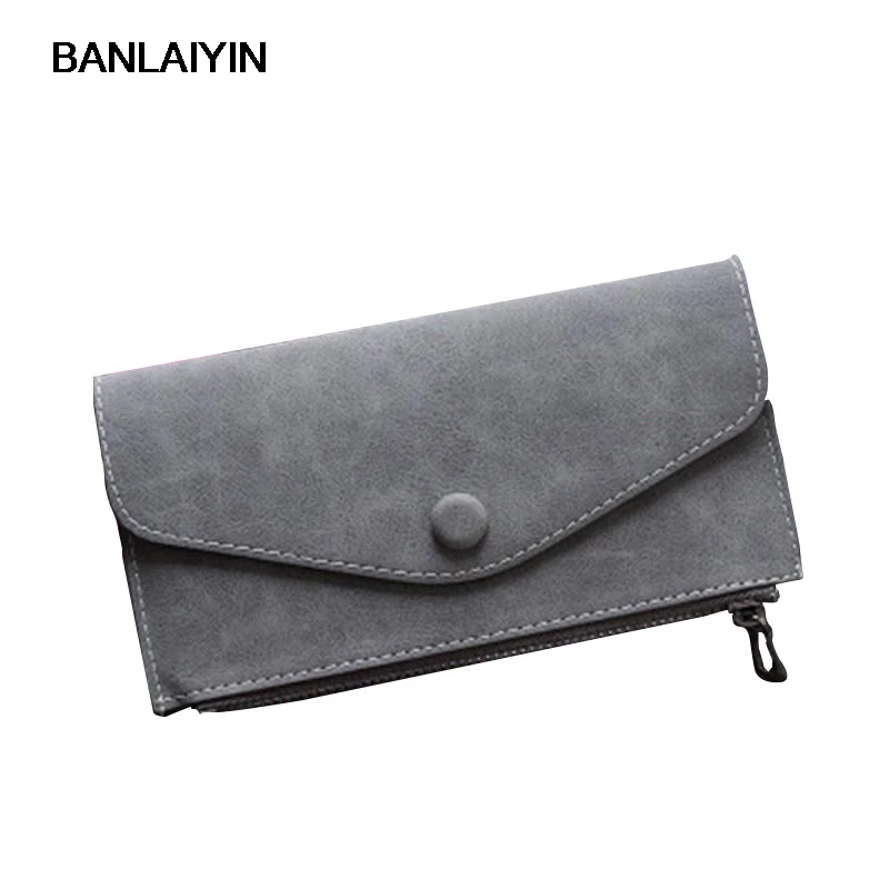 Популярные Модные женские кошельки высокой емкости повседневный длинный клатч