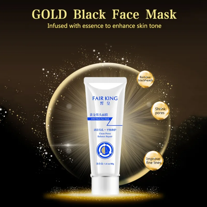 Золотая черная маска для лица против старения удаление морщин уход за кожей