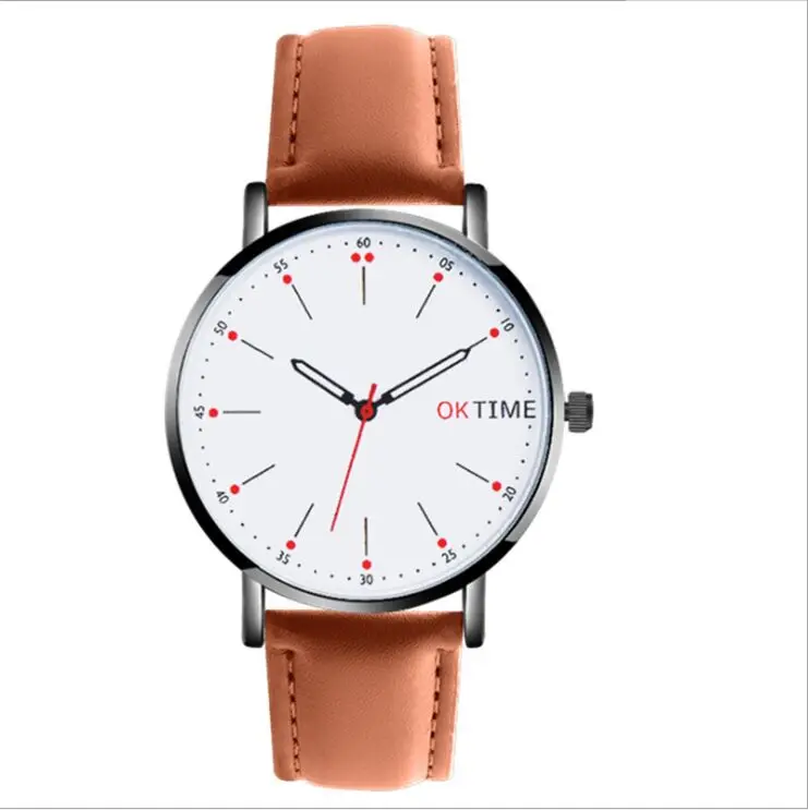 Женские наручные часы OKTIME брендовые роскошные с кожаным принтом аналоговые