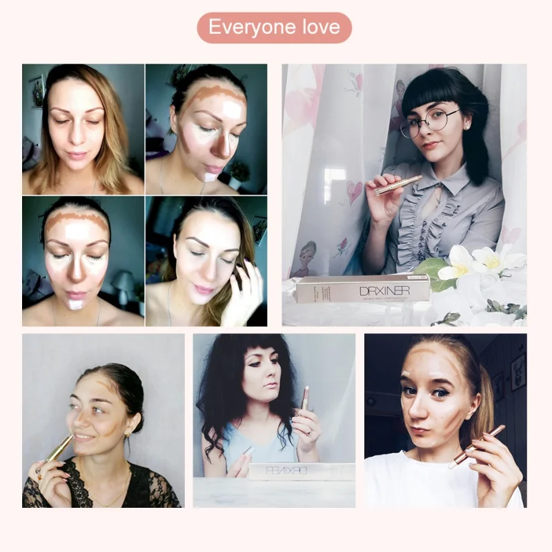 Двухсторонний хайлайтер-стик V-face Countour макияж Highlight Shimmer Shine Bronzer хайлайтер консилер косметика