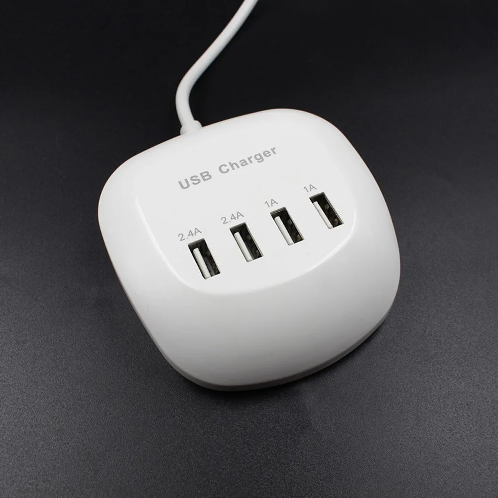 EPULA 4 порта 3.4A 77 Вт USB настольное быстрое зарядное устройство Быстрая зарядка