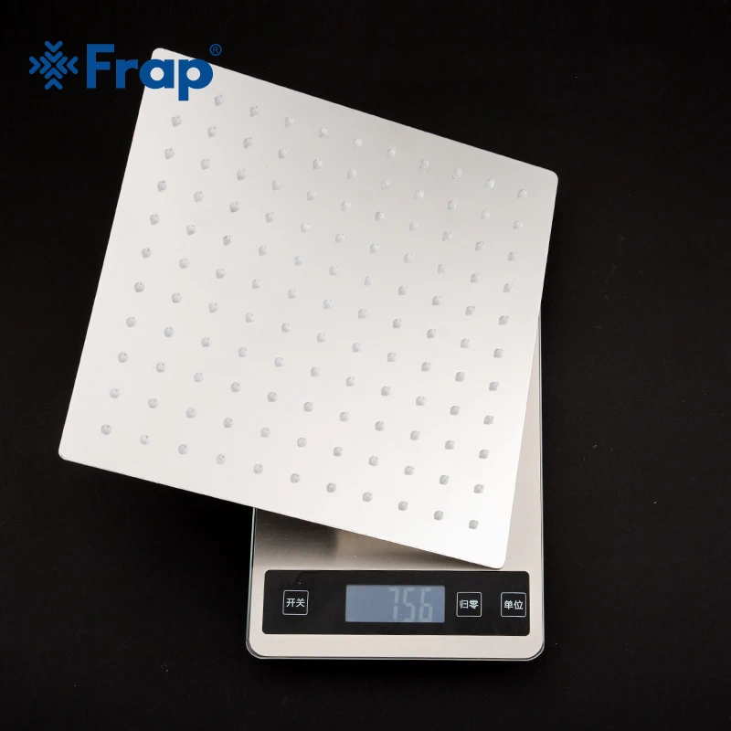 Круглая и квадратная насадка для душа Frap из нержавеющей стали хромированная