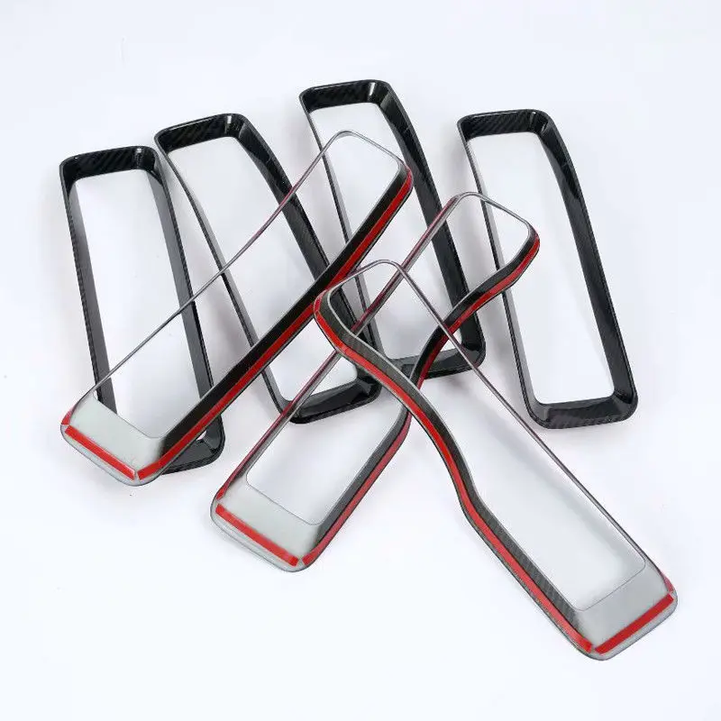 new Carbon Fiber Look Front Grille Grid Cover Trim 7pcs For for Jeepp Wrangler JL 2018 2019 | Автомобили и мотоциклы