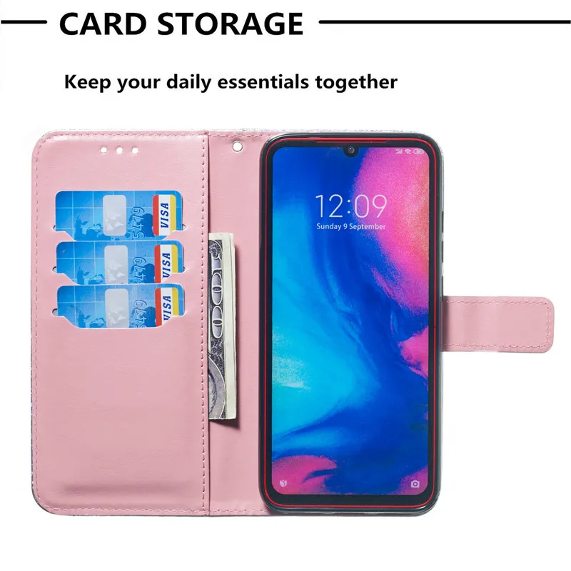 Wekays для Xiaomi RedMi 6 6A RedMi6 с рисунком единорога, блестящий кожаный флип-чехол Fundas для XiaoMi RedMi Note 7 Note7, чехол s