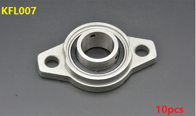 10pcs/lot KFL007 FL007 35mm zinc alloy units pillow block bearings 35 mm flange bearing CNC router parts | Обустройство дома