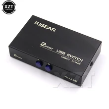 1 шт. беспроводной USB 2,0 коммутатор 2 порта адаптер Коробка для ПК Сканер Принтер высокоскоростной Черный