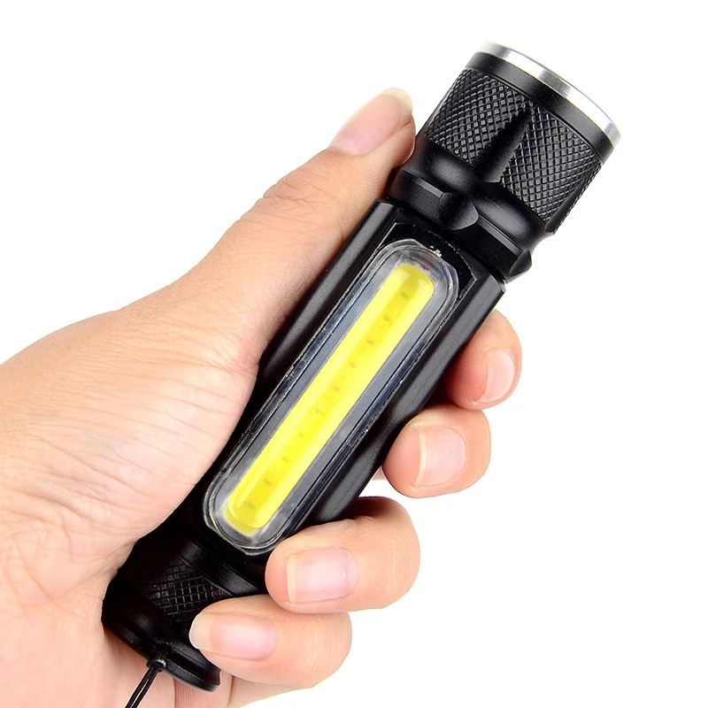 Litwod Z10 встроенный аккумулятор USB Перезаряжаемый светодиодный фонарь 4000лм XM-L T6 COB Zoomable 3 режима алюминиевый фонарь для кемпинга