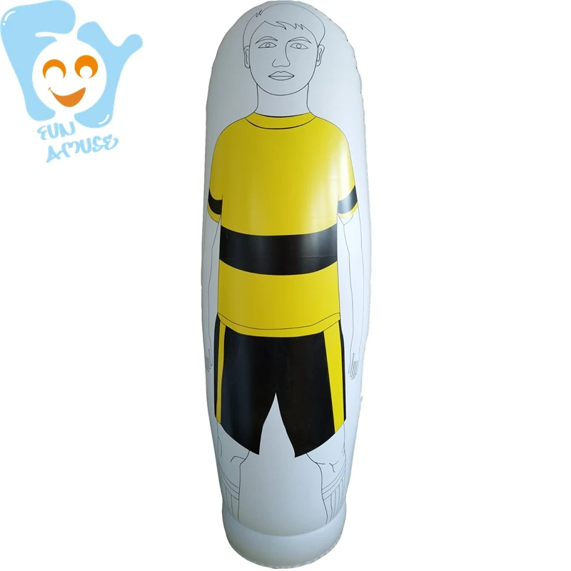 2m yellow 2 м/1,8 м/1,6 м для взрослых и детей, надувной футбольный мяч, тренировочный держатель, массажер, воздушный футбольный манекен, манекен, защита от ударов, стена - Цвет: 2m yellow