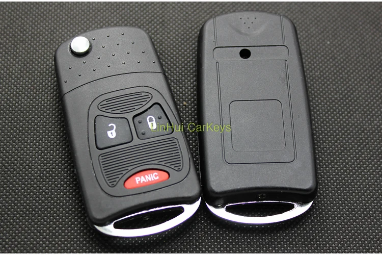 PINECONE для CHRYSLER 300C SEBRING JEEP WRANGLER COMPASS Key Shell 2+ 1 кнопки Uncut Латунное лезвие модифицированный пульт дистанционного ключа оболочки 1 шт