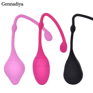 Медицинский силиконовый вагинальный тренажер, безопасные шарики Кегеля, для сужения влагалища, шарики Бен Ва, для женской гигиены, восстановление влагалища шарики Кегеля