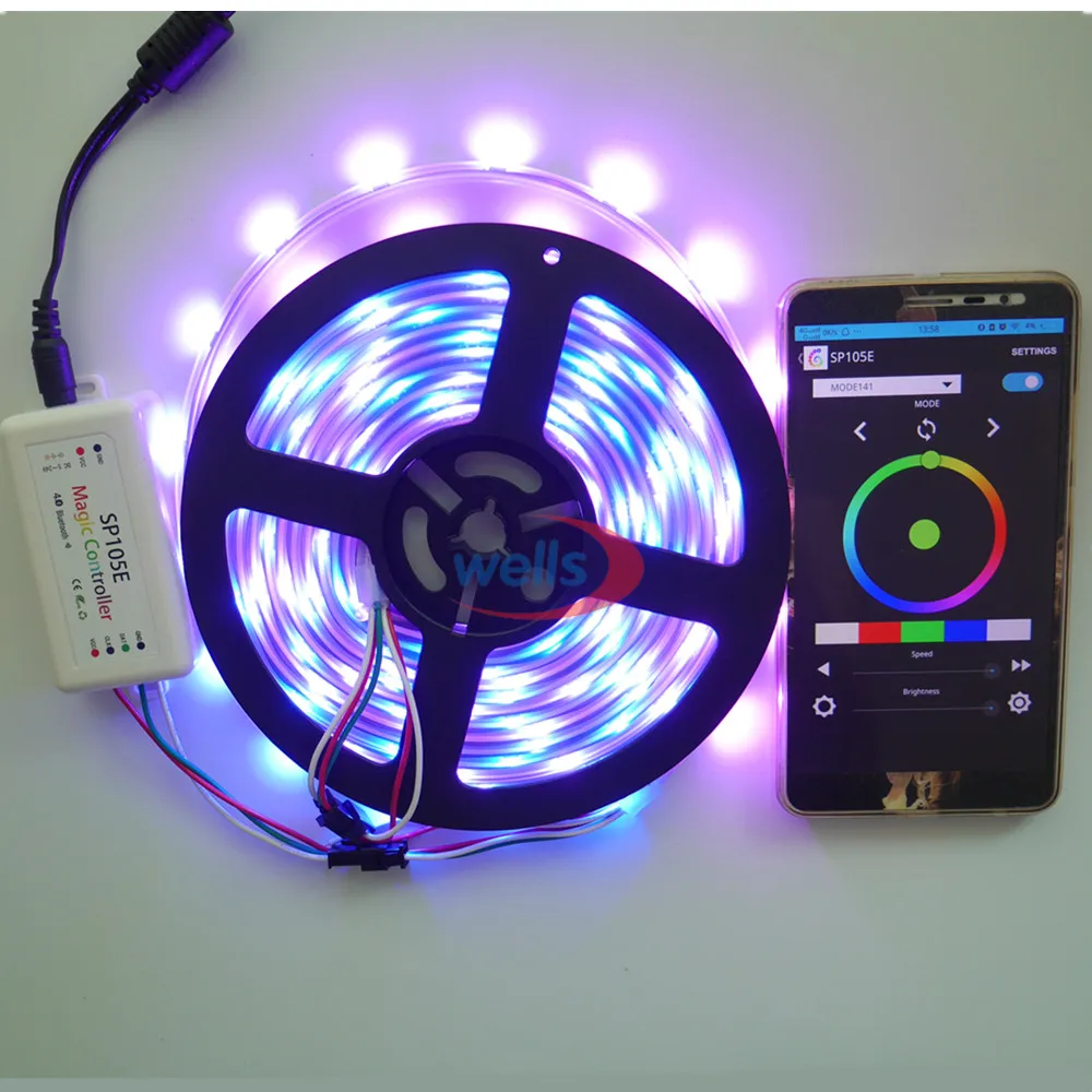 Новый светодиодный контроллер Bluetooth SPI для разных типов пикселей ИС (WS2801 WS2811 LDP6803