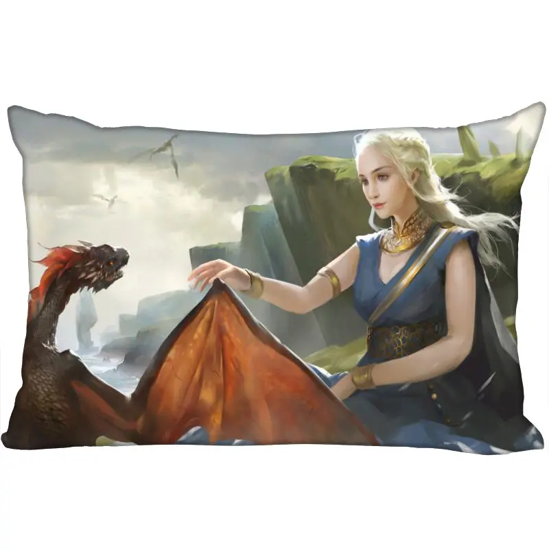 Pillow Case ShunQian Пользовательские Игры престолов Новое поступление прямоугольная декоративная Свадебные наволочки мягкие не выцветают наволочки индивидуальный подарок - Цвет: Pillow Case