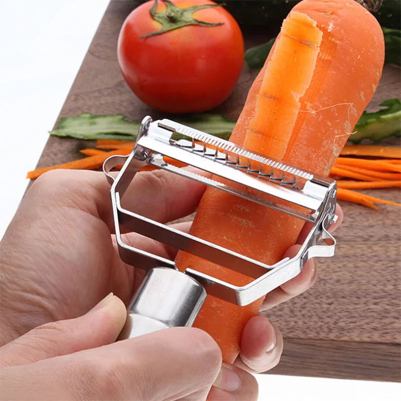 1 шт. терка для картофеля и моркови из нержавеющей стали строгание двойная