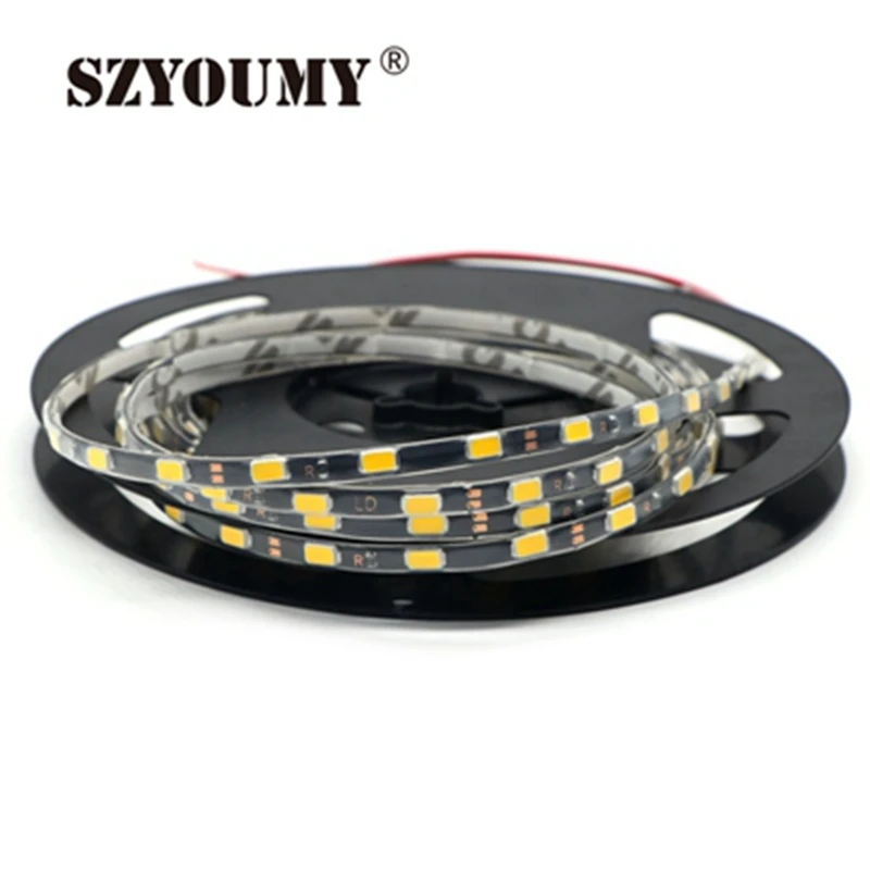 

SZYOUMY ePacket Narrow Side IP65 Waterproof 5730 LED Strip Flexible Light DC12V 5mm Width,Black / White PCB,60led/m 50m/Lot