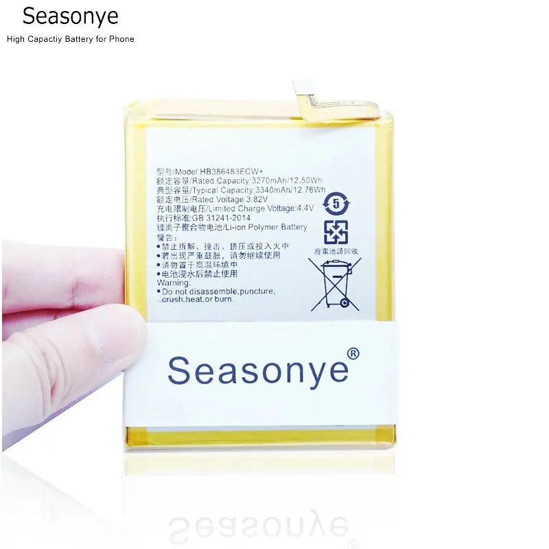 Seasonye 3270 мАч/12.50Wh HB386483ECW + аккумулятор для сотового телефона Huawei Честь 6X MLA AL00 AL10 G9