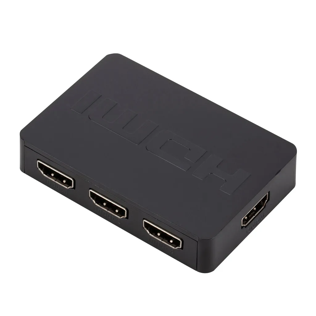 3-портовый разветвитель HDMI 3x1 автоматический переключатель 3-в-1 1080p HD 1 4 с пультом