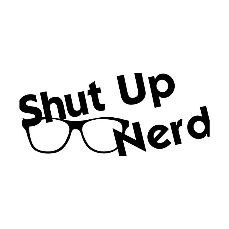 15.5X6.6CM заткнись нервный юмористический черный/серебристый виниловая наклейка