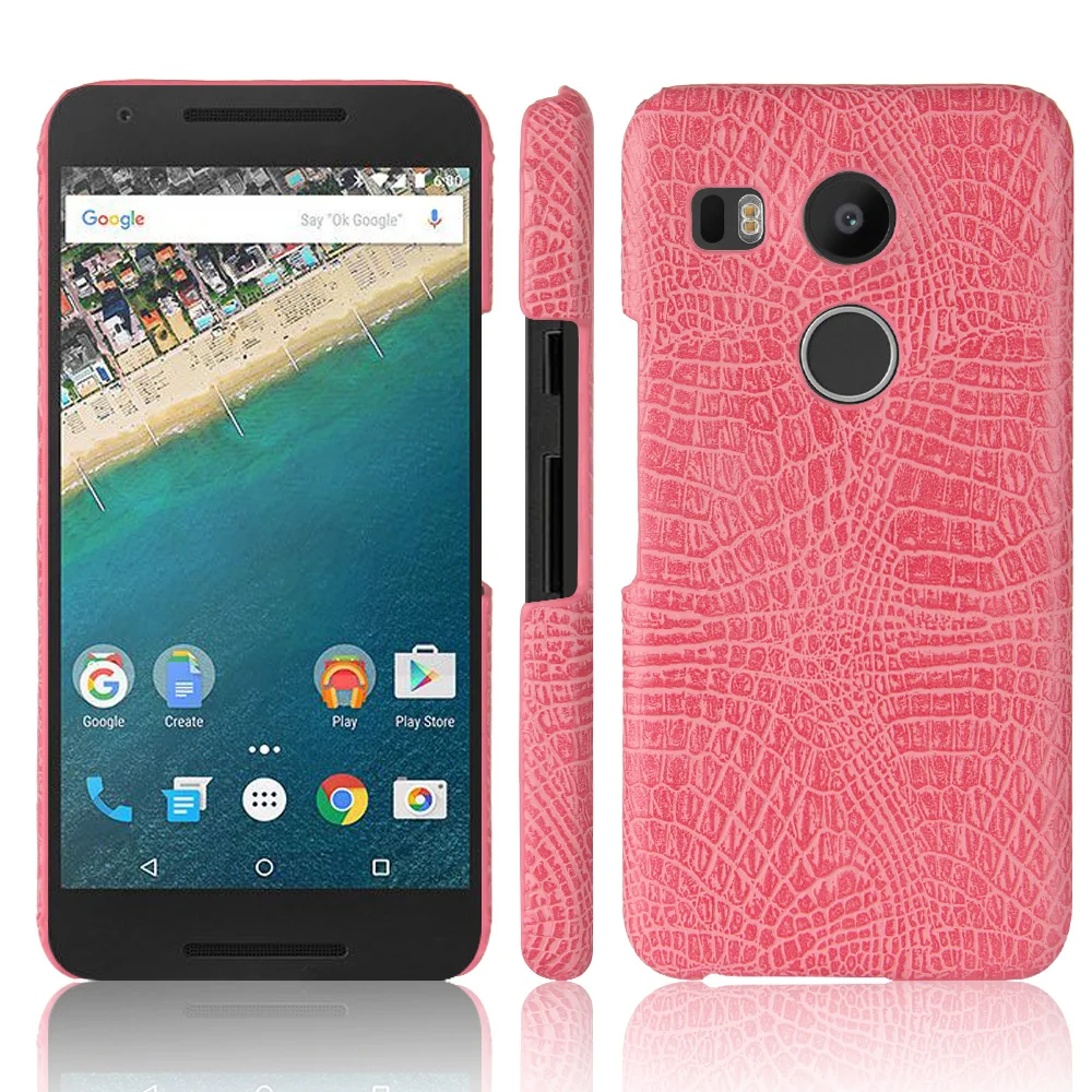 Жесткий чехол из крокодиловой кожи для LG Nexus 5x чехлы жесткий с подставкой