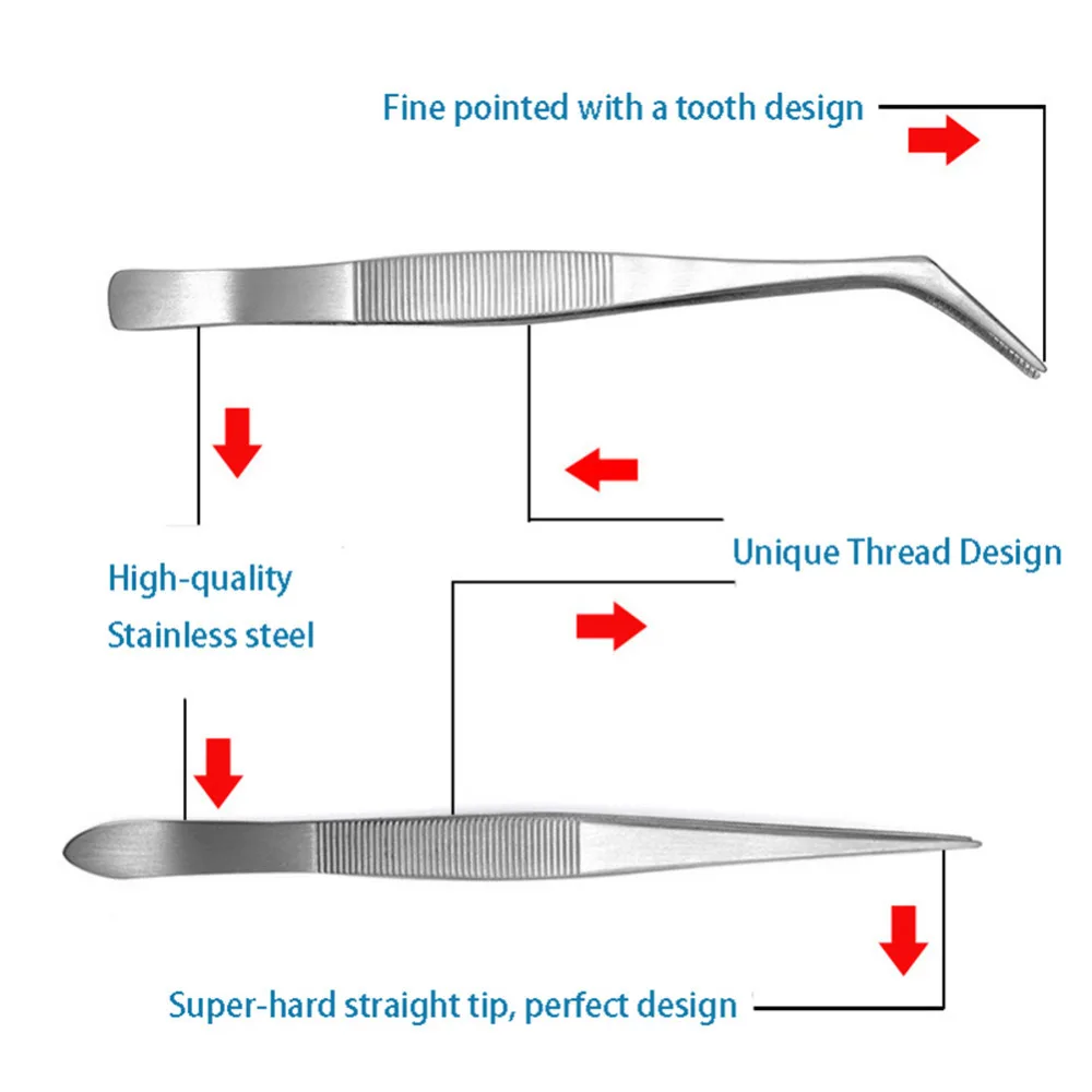 2 шт. нержавеющая сталь изогнутые прямые пинцеты щипцы для завивки ресниц