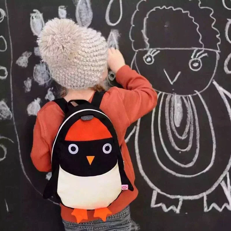 Новый милый рюкзак с пингвинами для малышей защитный защитой от потери Детский - Фото №1