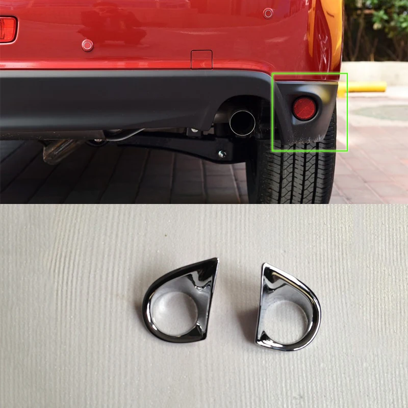 

ABS chrome rear foglight cover Car Styling accessories For Mitsubishi 2013 ASX