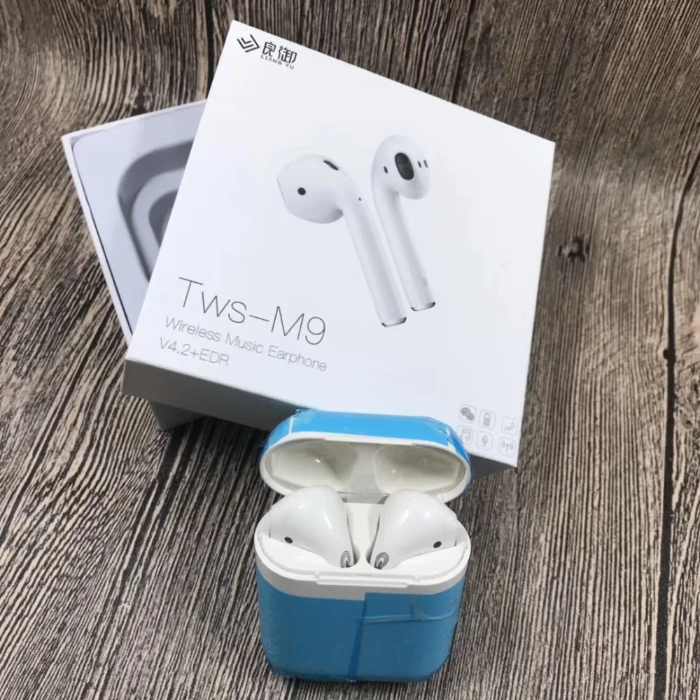 M9 TWS Беспроводные Bluetooth 4 2 наушники двойные мини сенсорные стерео гарнитура с