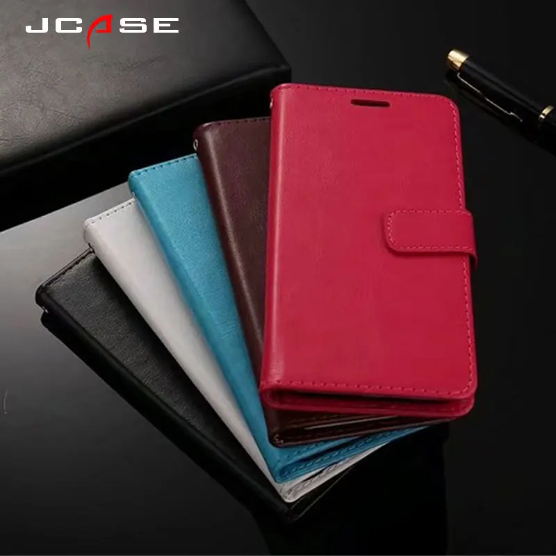 Jcase роскошный высококачественный кожаный чехол для телефона Samsumg Galaxy J3 J5 J7 2017