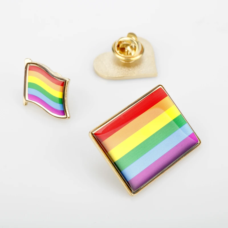 Мода Гей с надписью Rainbow Love Цветной Брошь Радужный Флаг ЛГБТ значки гей секс