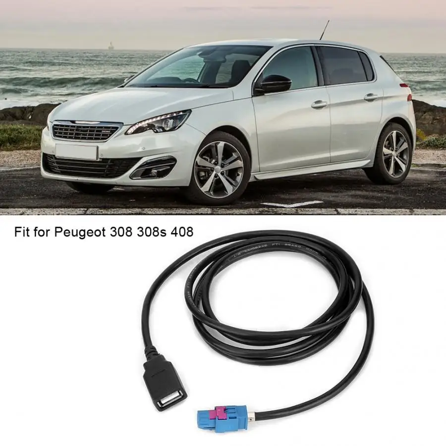 Совершенно хост-контроль экран USB кабель подходит для peugeot 308 308s 408 для Citroen RCC автомобильные кабели