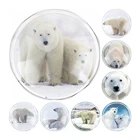 Камуфляжный куполообразный стеклянный медведь, 6 размеров, для самостоятельной сборки ювелирных изделий