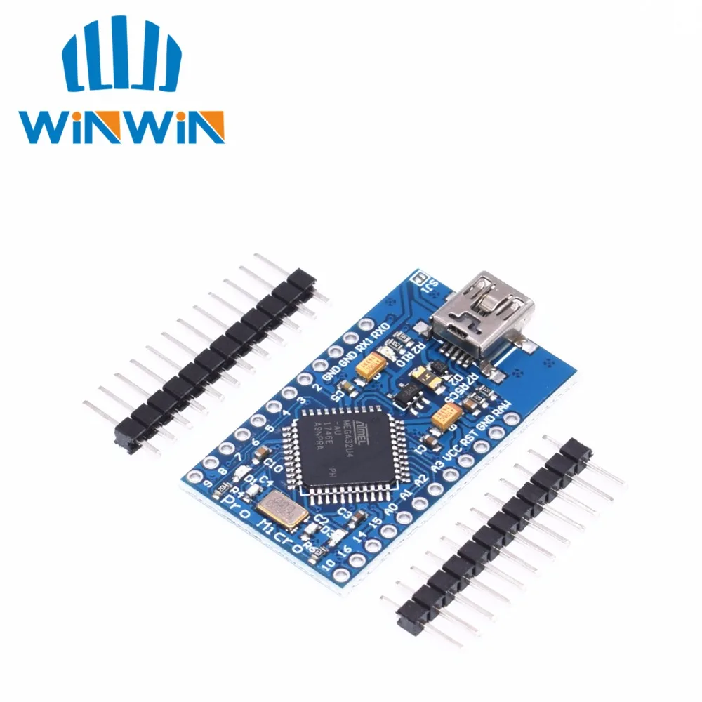 Мини USB ATmega32U4 Pro Micro 5V 16 МГц Доска модуль для Arduino/Leonardo ATMega 32U4 контроллер Pro-Micro