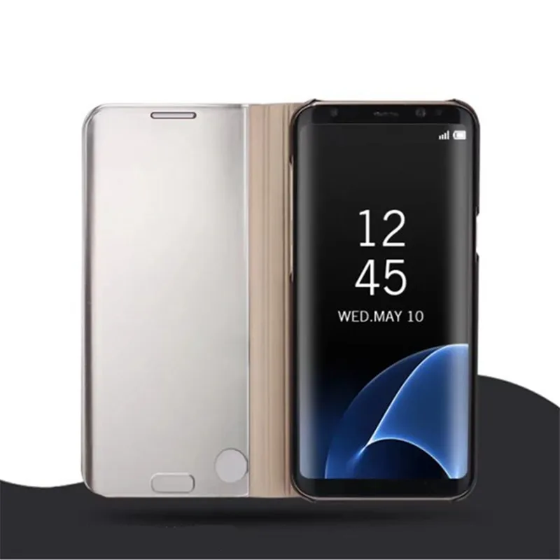 A3 A5 A7 роскошный кожаный чехол-книжка с подставкой Clear View Smart Зеркало чехол для телефона для samsung A5 A8 чехол для samsung A320 A520 A720 Fundas