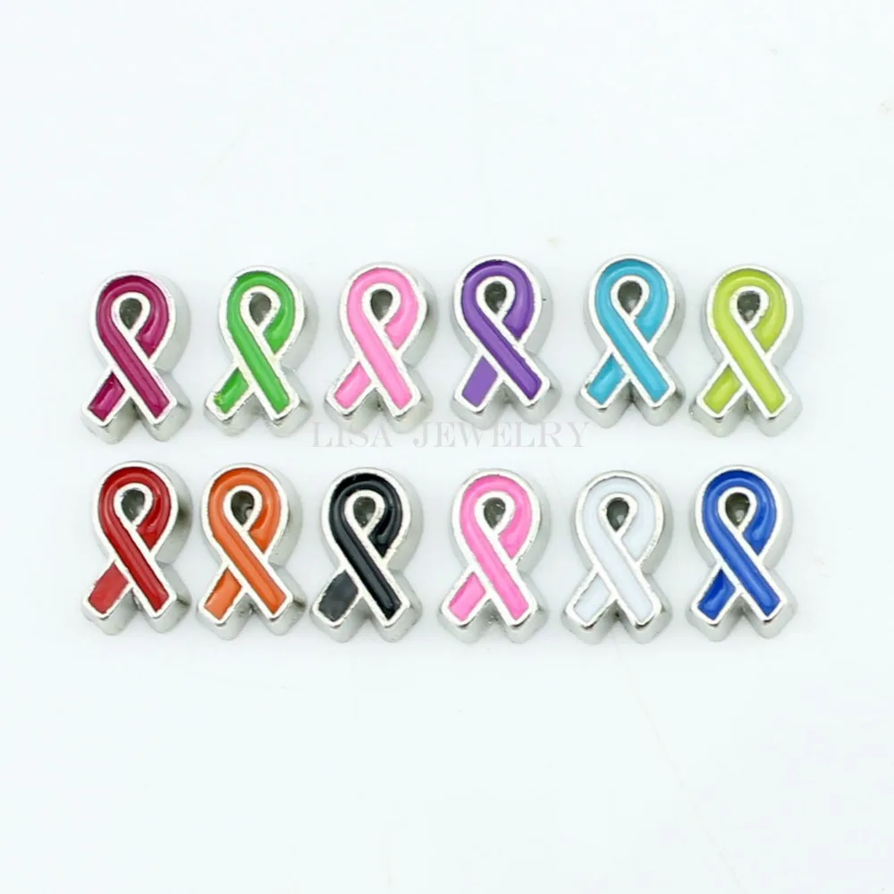 120 шт./лот смешанные амулеты для раковых молочных желез плавающие подходят живых