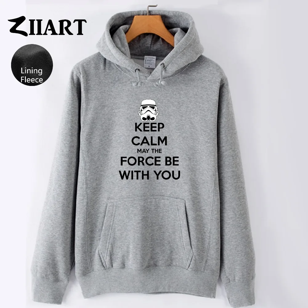 Звездные войны KEEP CALM MAY THE FORCE BE WITH YOU/Одежда для пары осенне-зимние флисовые